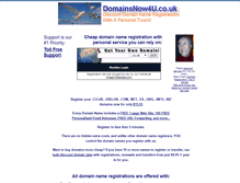 Tablet Screenshot of domainsnow4u.co.uk